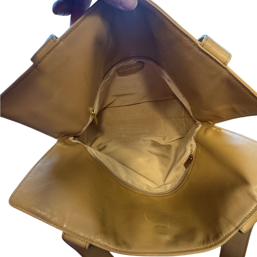 Chanel Shoulder Tote with COA — Yellowish-tan - Picture 13 of 16